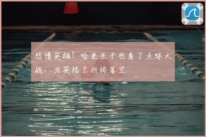 悲情英雄！哈里王子也看了点球大战，为英格兰祈祷落空